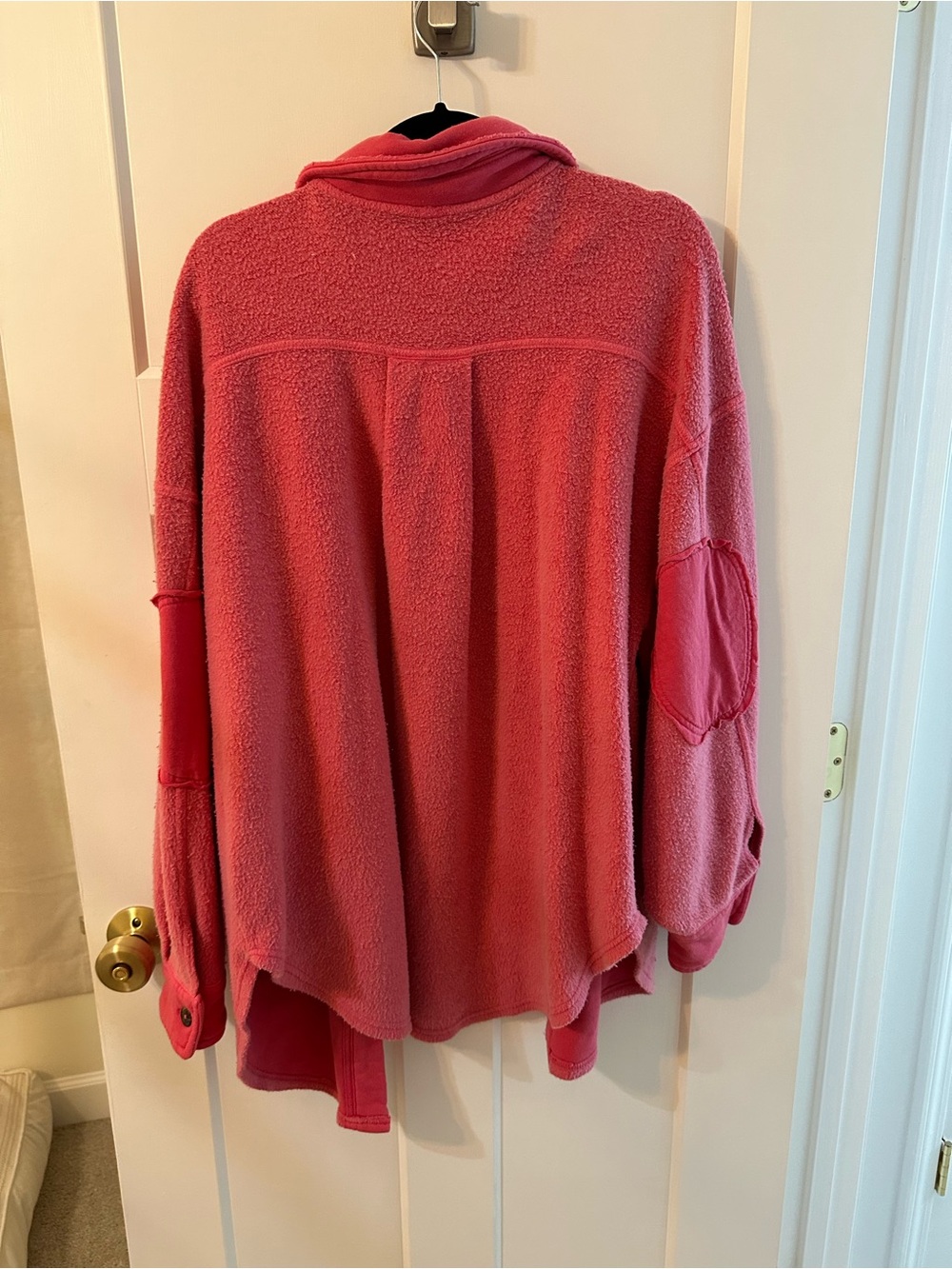 LIKE NEW Free people ruby jacket Women’s Pink Fleece Shacket Jacket - Picture 2 of 5